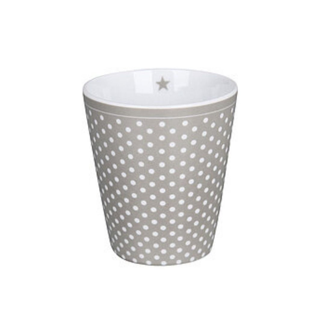 Krasilnikoff Happy Mug ´Micro Dots sage ´