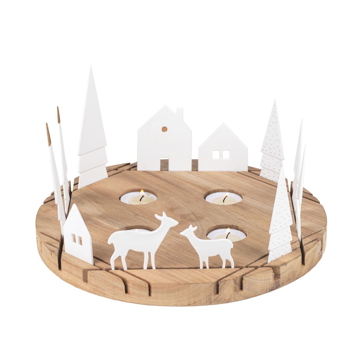 Räder Lichtobjekt rund " Häuschen'