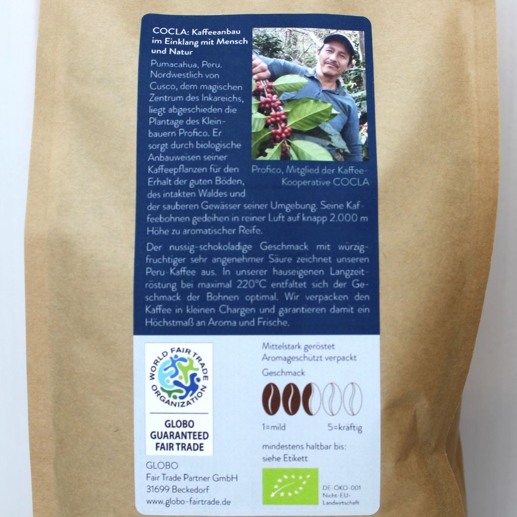 Globo Fair Bio Kaffee - ganze Bohne