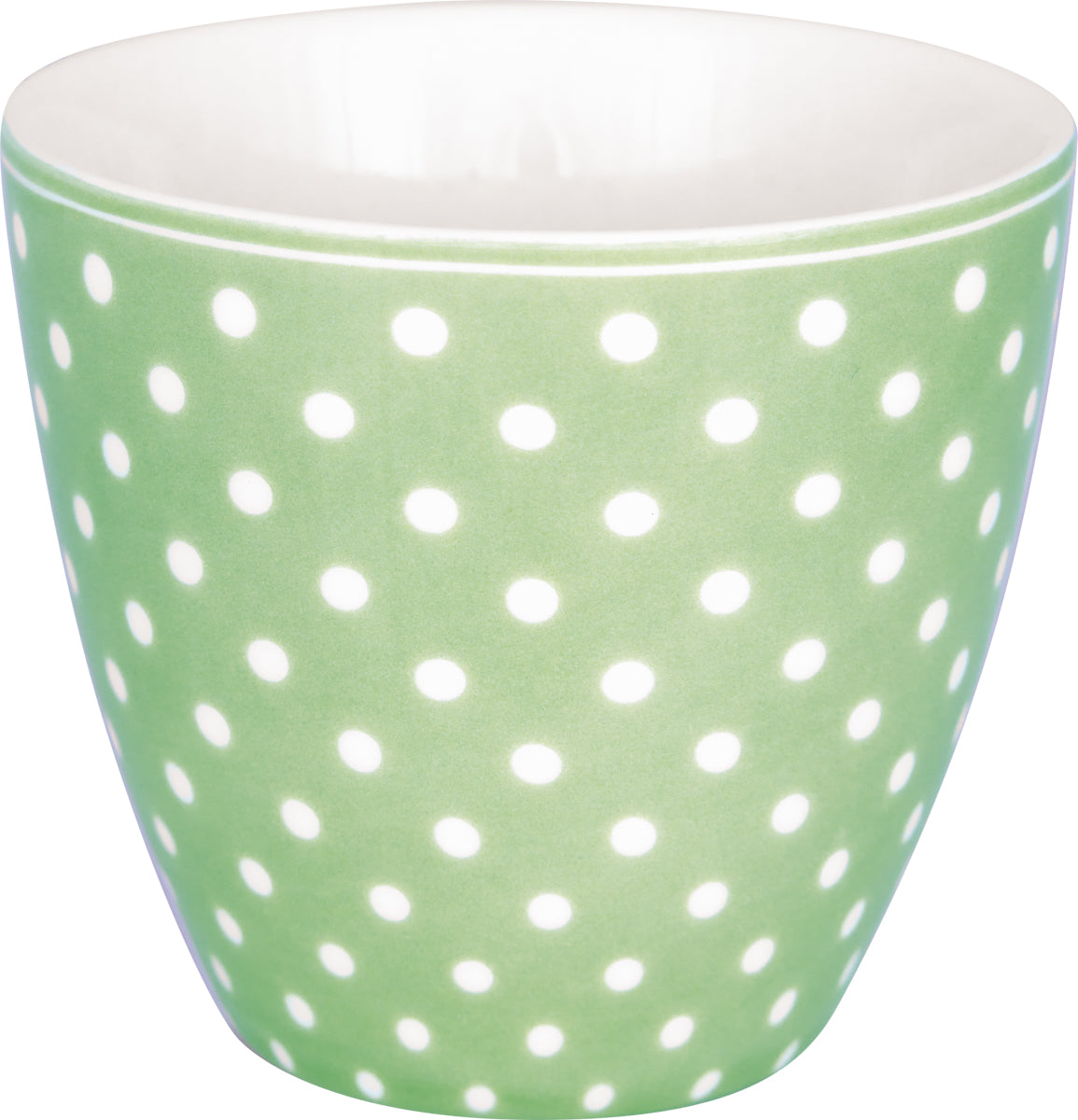 Greengate Latte Dotty pale green