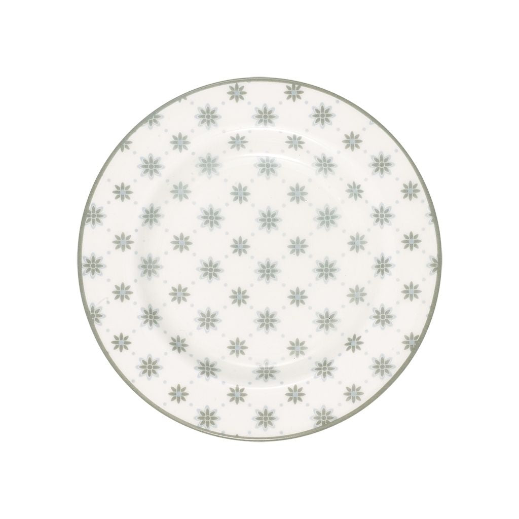 Greengate Small Plate Laurie pale grey