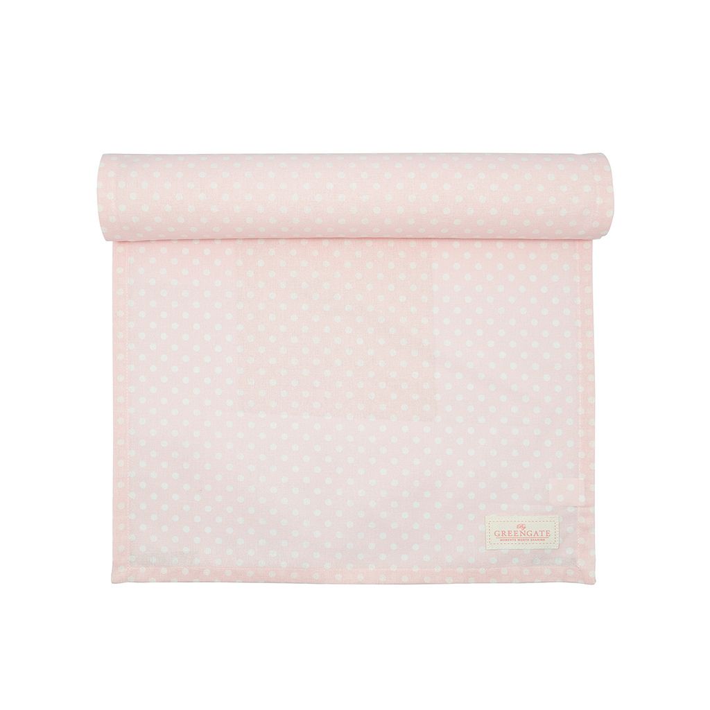 Greengate Tischläufer Spot pale pink