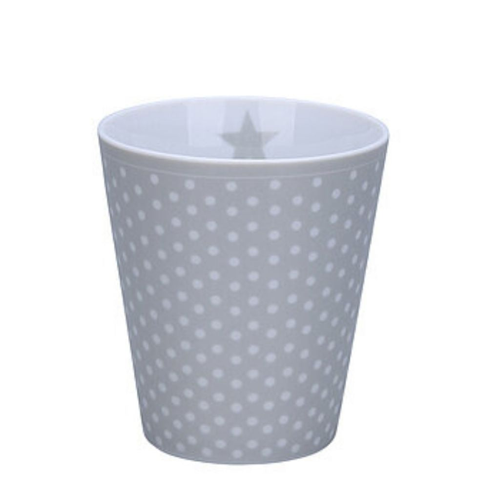 Krasilnikoff Happy Mug ´Micro Dots grey ´